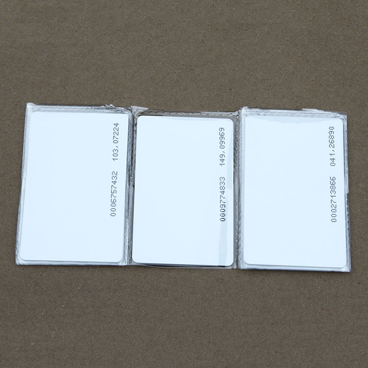 Guangzhou High Quality CR80 Size Smart Card TK4100 / T5577 Blank White SIM Card