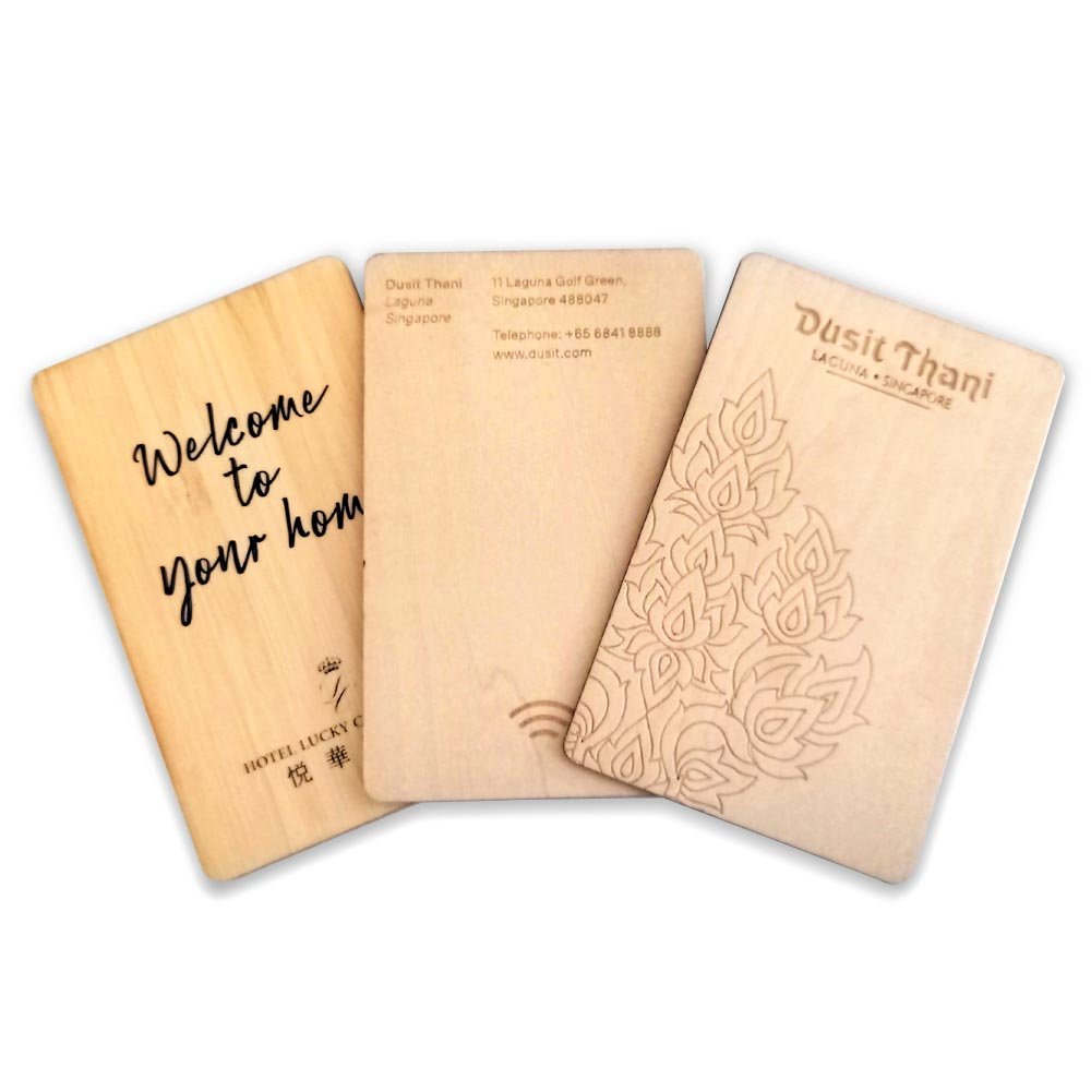 Wooden hotel key card made of bamboo is suitable for Betech locks