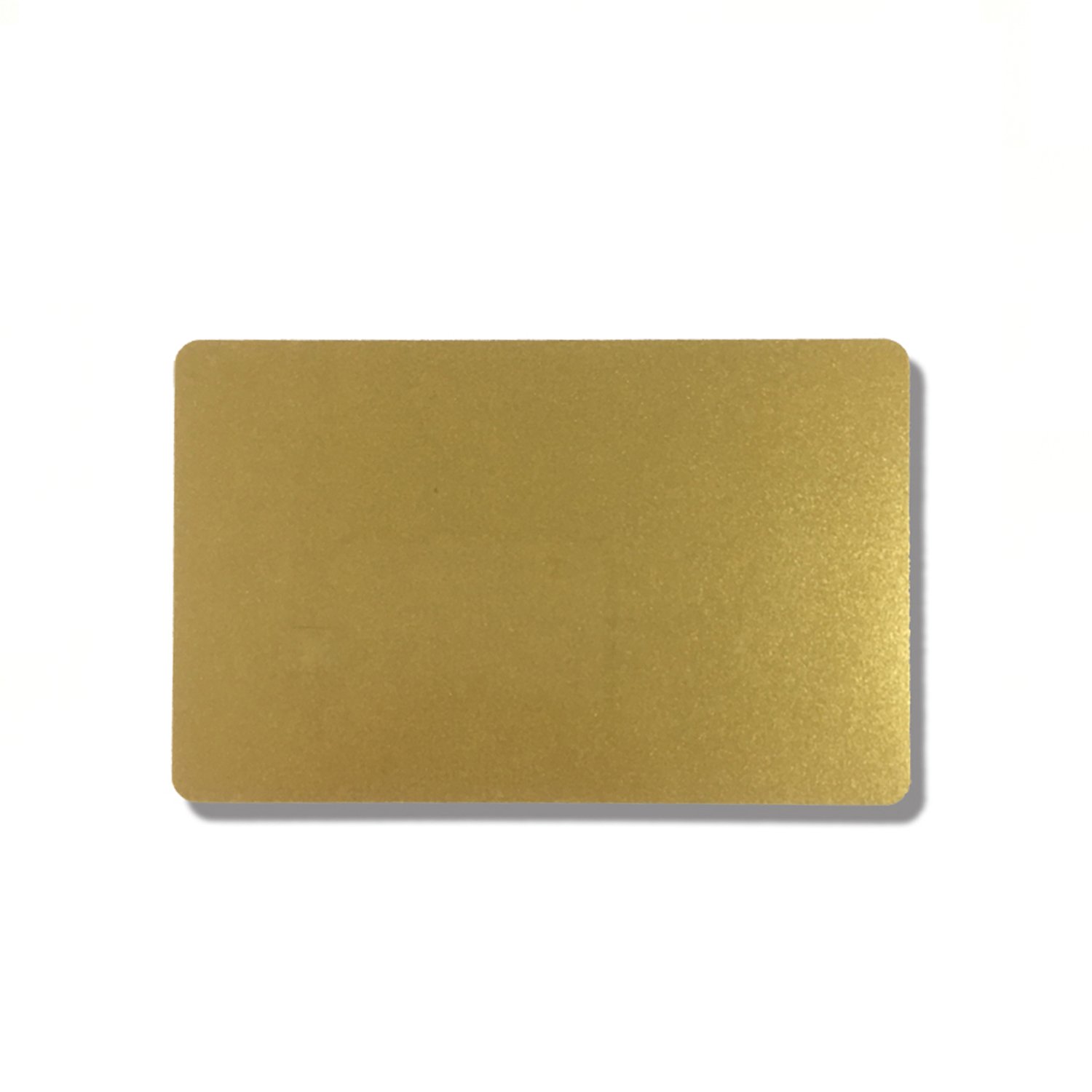 Customizable 4K Gold NFC Metal Business Card Waterproof 13.56MHz Frequency QR Code RFID Communication Interface CR80