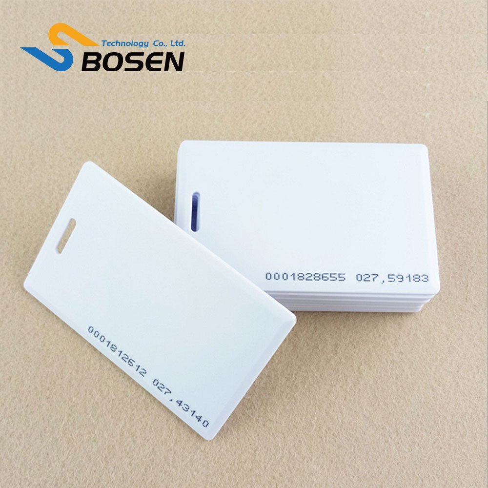 Factory Price Low Frequency 125KHZ Employee ID Card 1.8mm Thick RFID Access Control Card