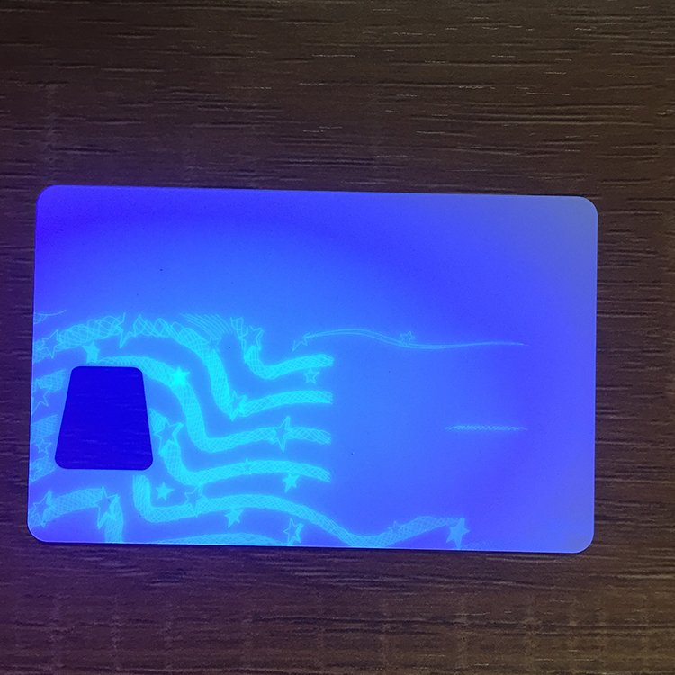 High security Clear NY FL window card with UV