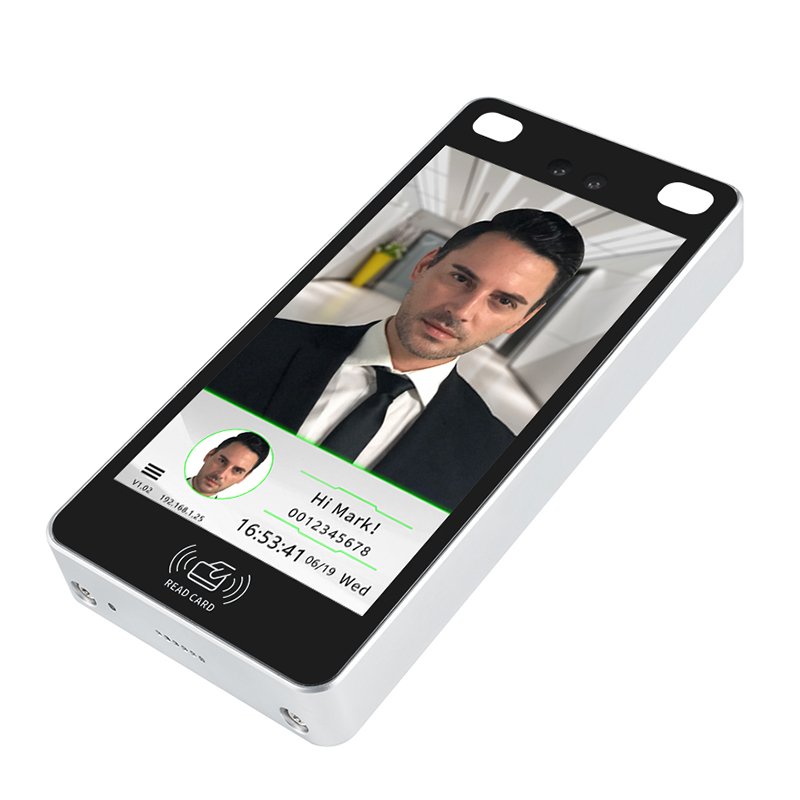 Waterproof Outdoor 5inch Multi-Biometric Face Facial Recognition Access Control Time Attendance Device with Free Software
