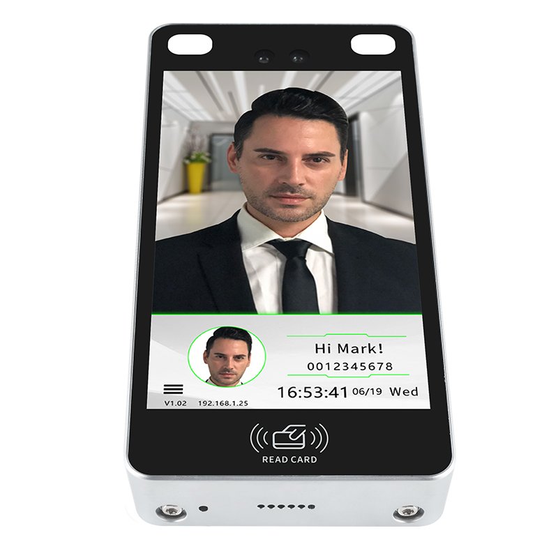 Waterproof Outdoor 5inch Multi-Biometric Face Facial Recognition Access Control Time Attendance Device with Free Software