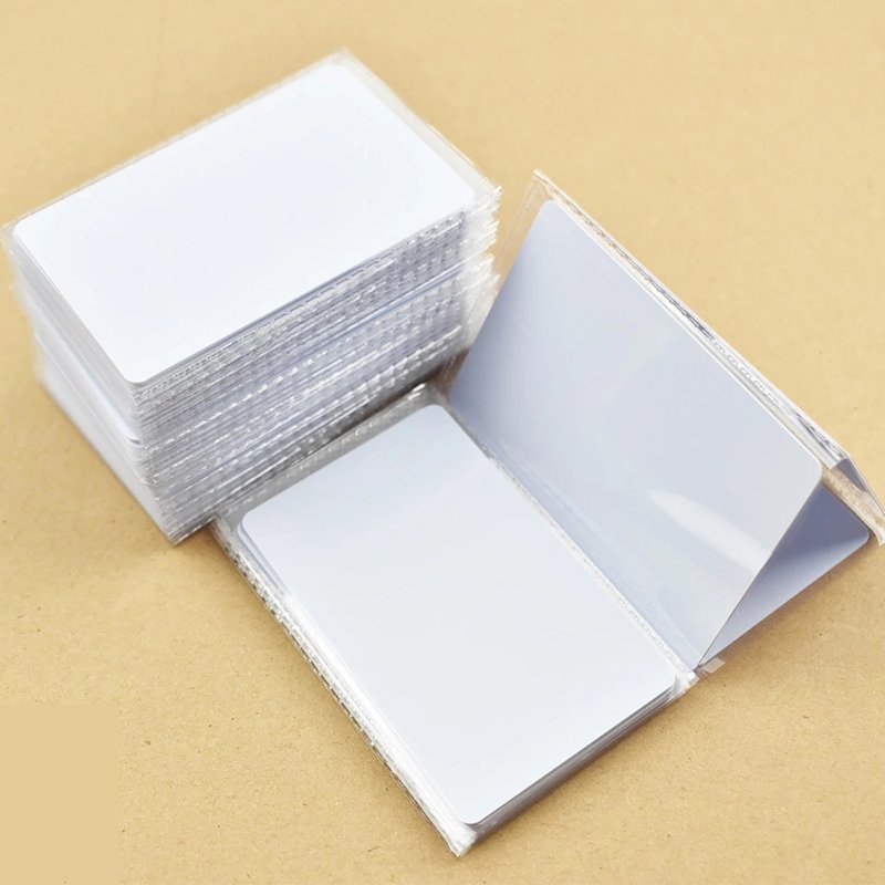 Proximity Smart IC User Card For Access Control And Time Attendance System MF Thin Card 13.56Mhz 0.88mm Thickness TK4100 Chip