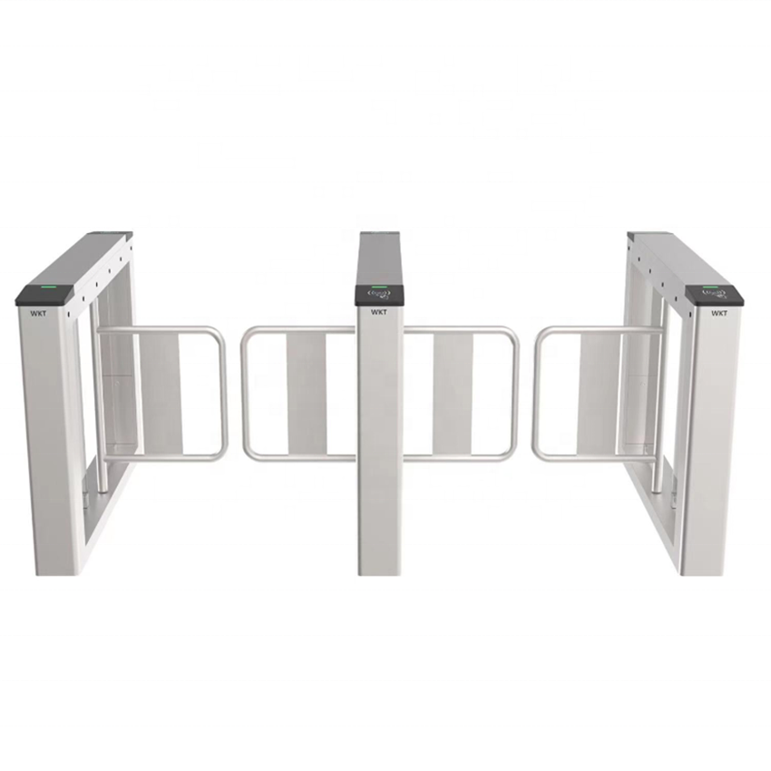 Pedestrian Security Access Control System Swing Barrier Turnstile 304 Stainless Steel Swing Gate Turnstile For Shopping Mall