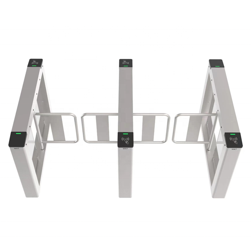 Pedestrian Security Access Control System Swing Barrier Turnstile 304 Stainless Steel Swing Gate Turnstile For Shopping Mall
