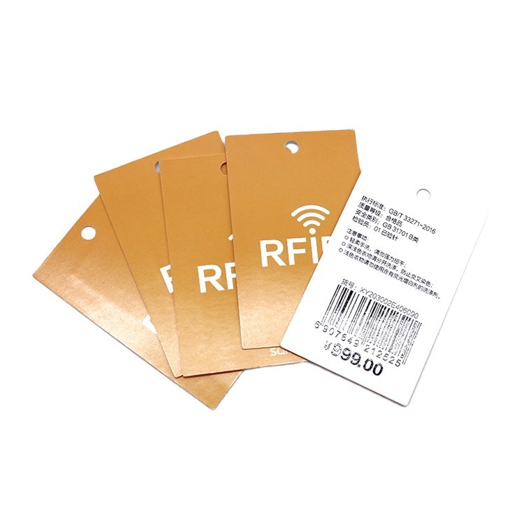 RFID hang tag nfc luggage verified nfc tag tamper proof label Eco friendly UV Printing Name Logo for clothes shoe management