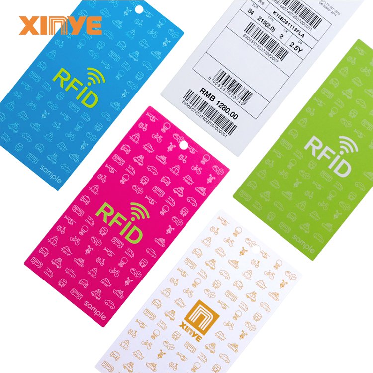 RFID hang tag nfc luggage verified nfc tag tamper proof label Eco friendly UV Printing Name Logo for clothes shoe management
