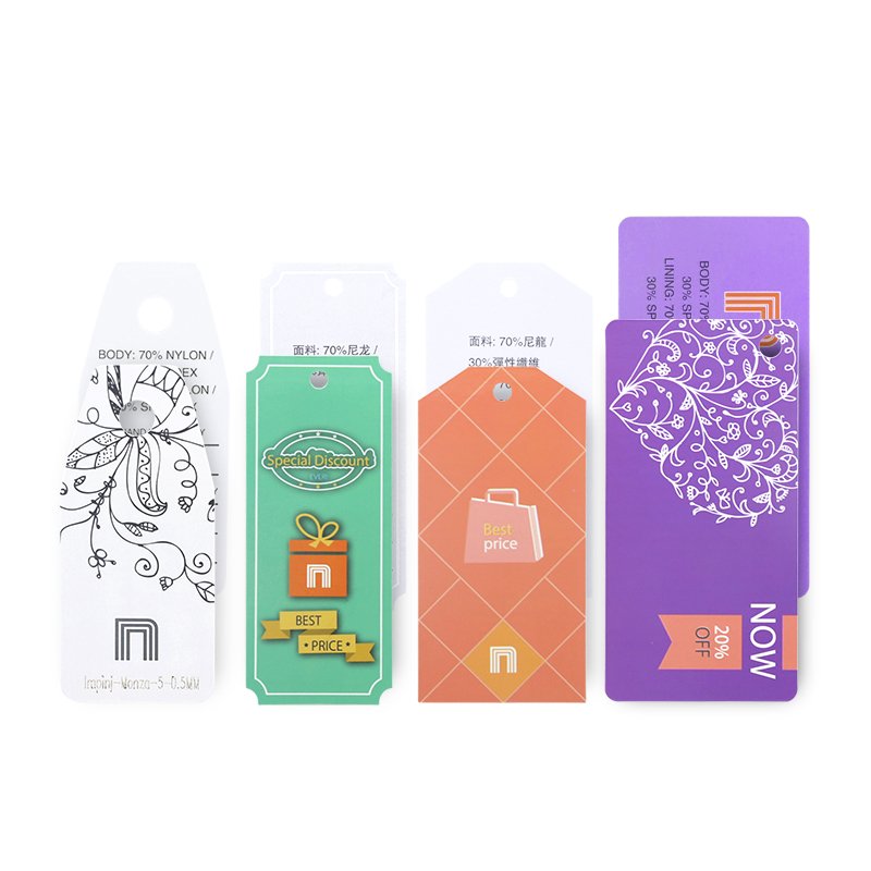RFID hang tag nfc luggage verified nfc tag tamper proof label Eco friendly UV Printing Name Logo for clothes shoe management