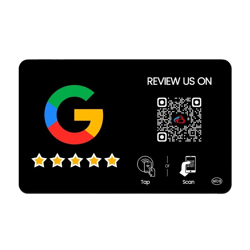 Custom NFC Business Cards with VIP Pouch & QR Code - Contactless Tap Cards for Professional Networking