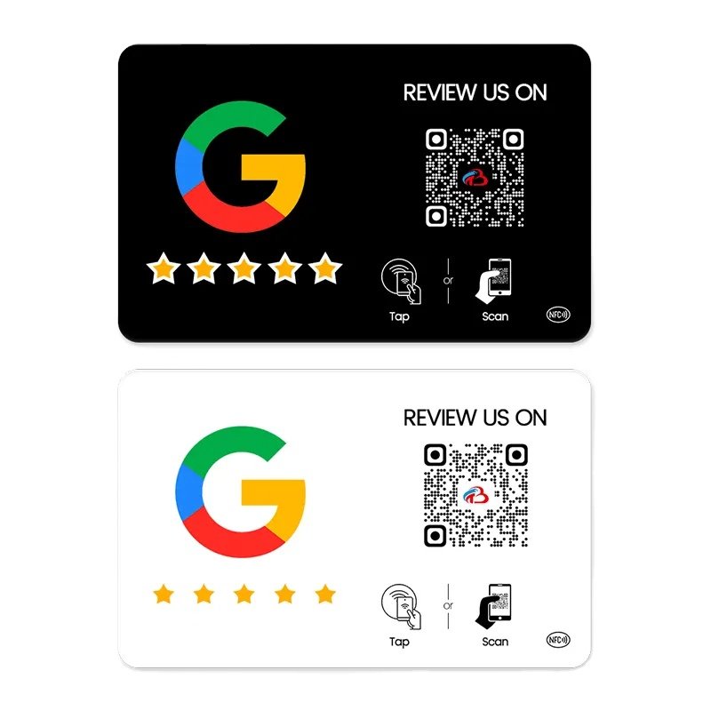 Custom NFC Business Cards with VIP Pouch & QR Code - Contactless Tap Cards for Professional Networking