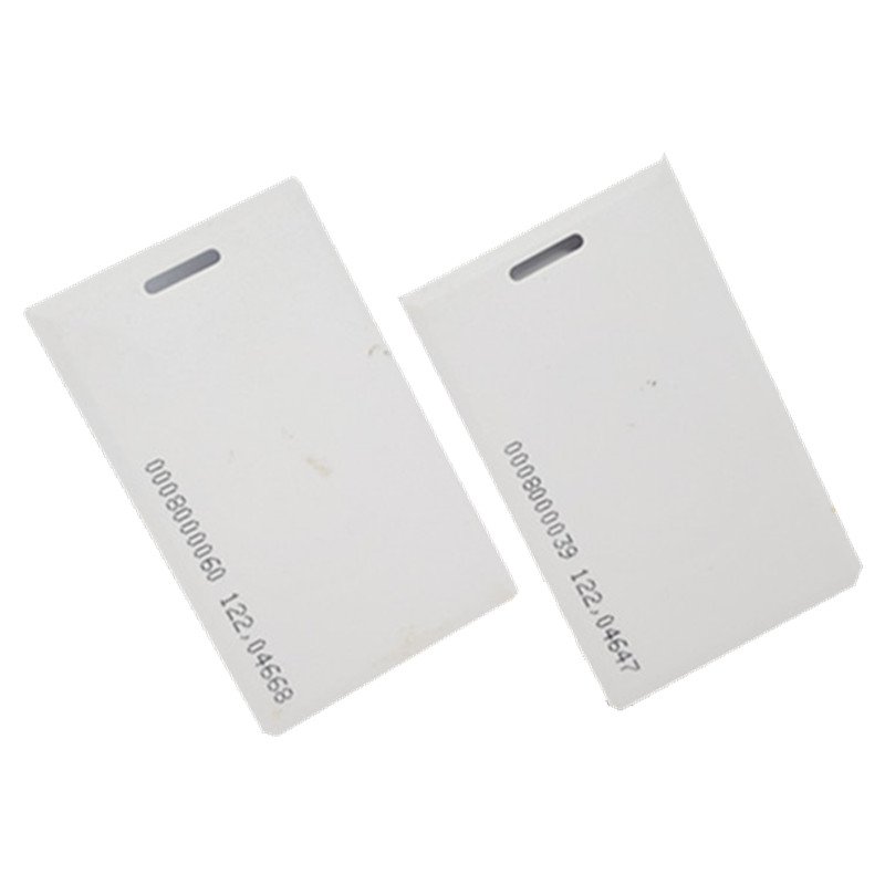 125KHz RFID T5577 ID White Card Clamshell Thick Door Access Control Proximity RFID Card