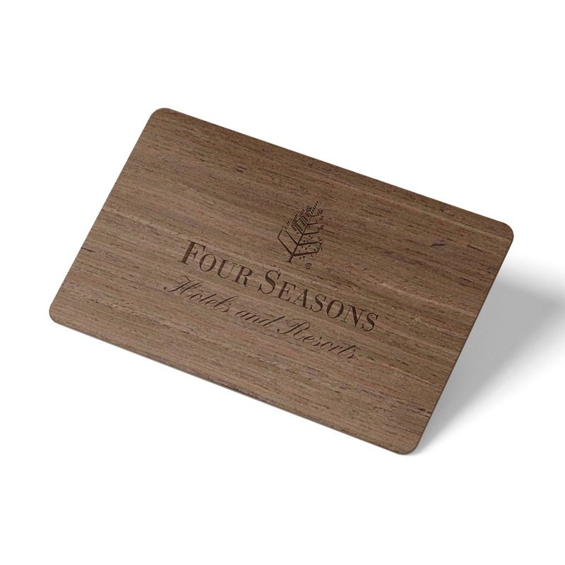 F08 Programable Rewritable Contactless Encrypted Access Control Electronic Wooden Key Hotel Card