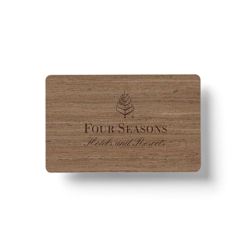 F08 Programable Rewritable Contactless Encrypted Access Control Electronic Wooden Key Hotel Card