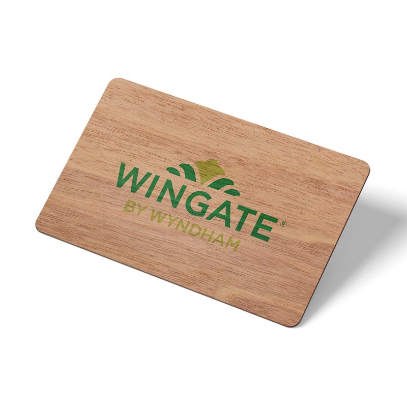 F08 Programable Rewritable Contactless Encrypted Access Control Electronic Wooden Key Hotel Card