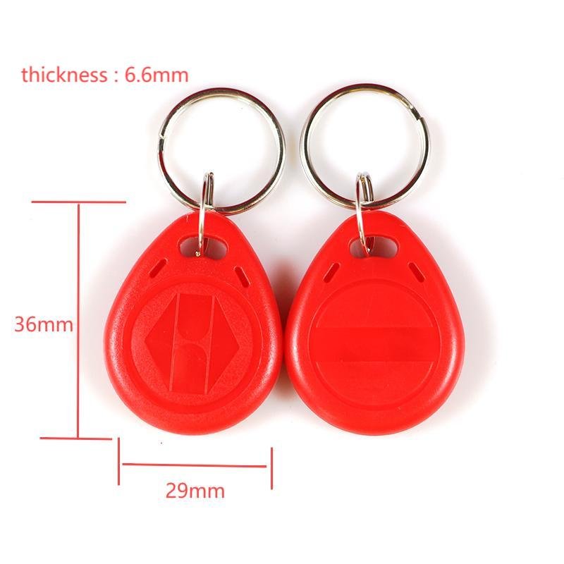 custom125khz Frequency RFID Key fob BLANK tag With plastic ABS smart Keychain hotel door access elevator management mini TAG02