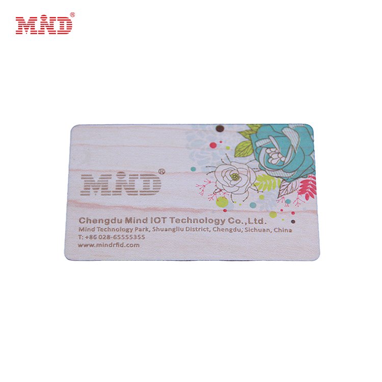 Manufacture Hotel Wood Key Card MIFARE Classic EV1 1K 13.56Mhz Encoded RFID Chip