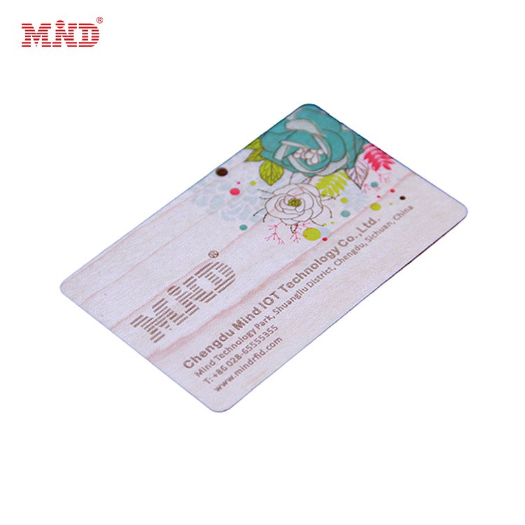 Manufacture Hotel Wood Key Card MIFARE Classic EV1 1K 13.56Mhz Encoded RFID Chip