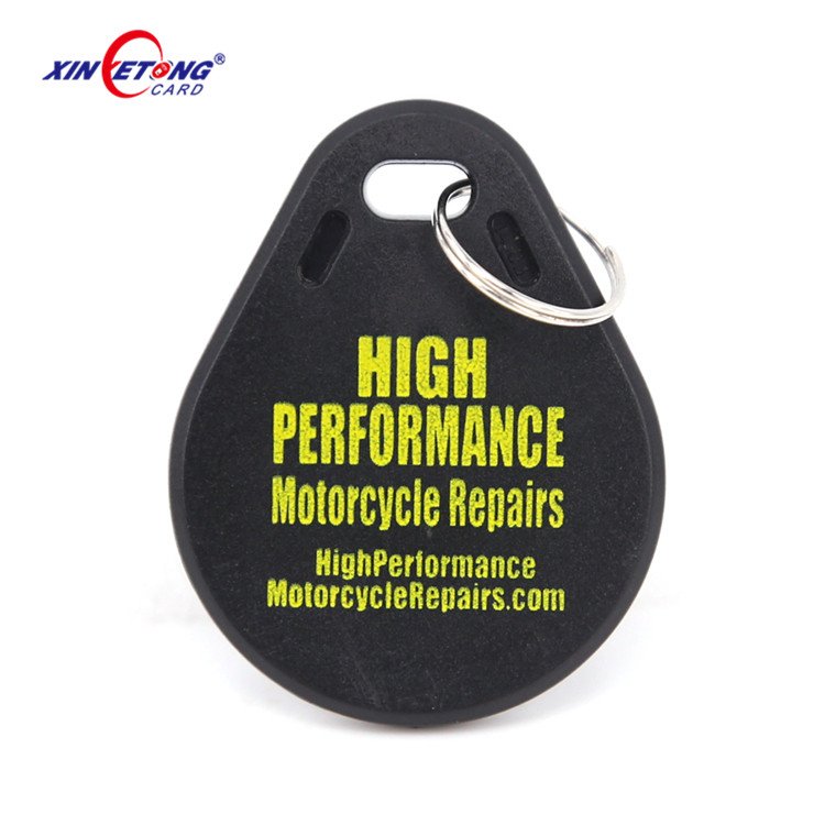 RFID Keychain ABS smart key fob tag Hotel Access Control 125khz TK4100 / T5577 hotel key cards