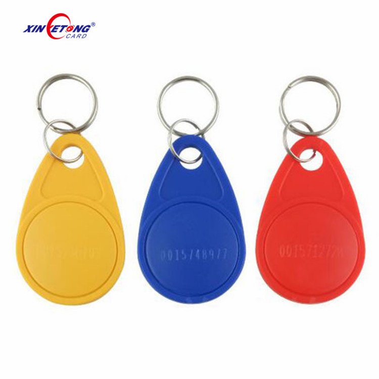 RFID Keychain ABS smart key fob tag Hotel Access Control 125khz TK4100 / T5577 hotel key cards