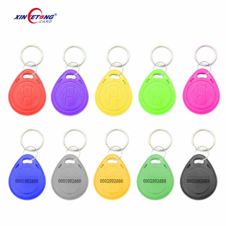 RFID Keychain ABS smart key fob tag Hotel Access Control 125khz TK4100 / T5577 hotel key cards