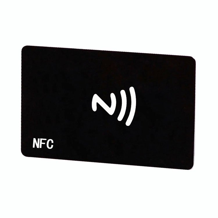 Wholesale RFID Digital business card black matte 13.56mhz nfc smart card for social media sharing
