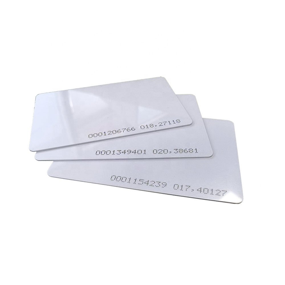 White Blank TK4100 RFID Card 125khz RFID Smart Key Card for Access Control