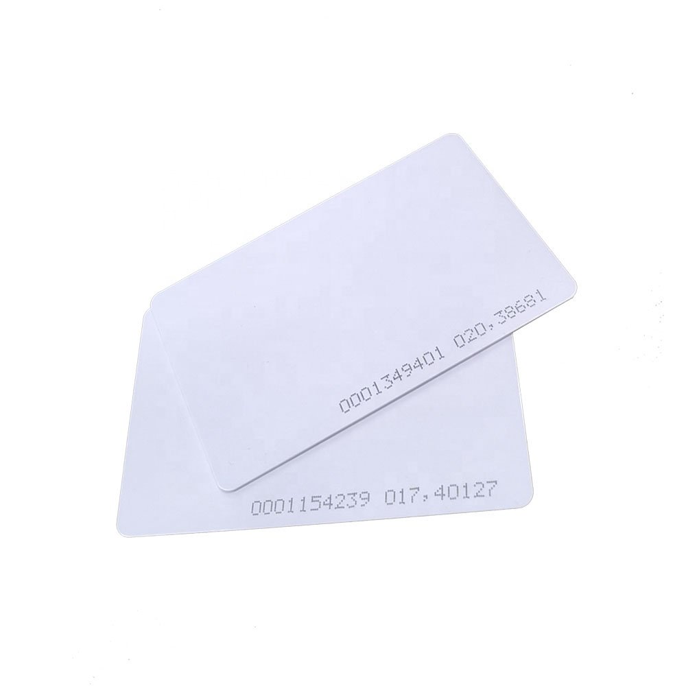 White Blank TK4100 RFID Card 125khz RFID Smart Key Card for Access Control