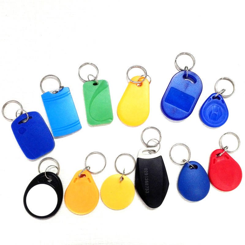 13.56MHz Proximity TK4100 EM4200 EM4305 T5577 RFID Keyfob Keychain Ring Rewritable RFID Key Fob Tag ID key card