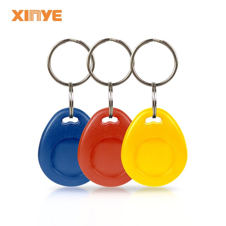 OEM ODM ISO 14443A/ISO11785 epoxy NFC key tag keychain access control system with QR code