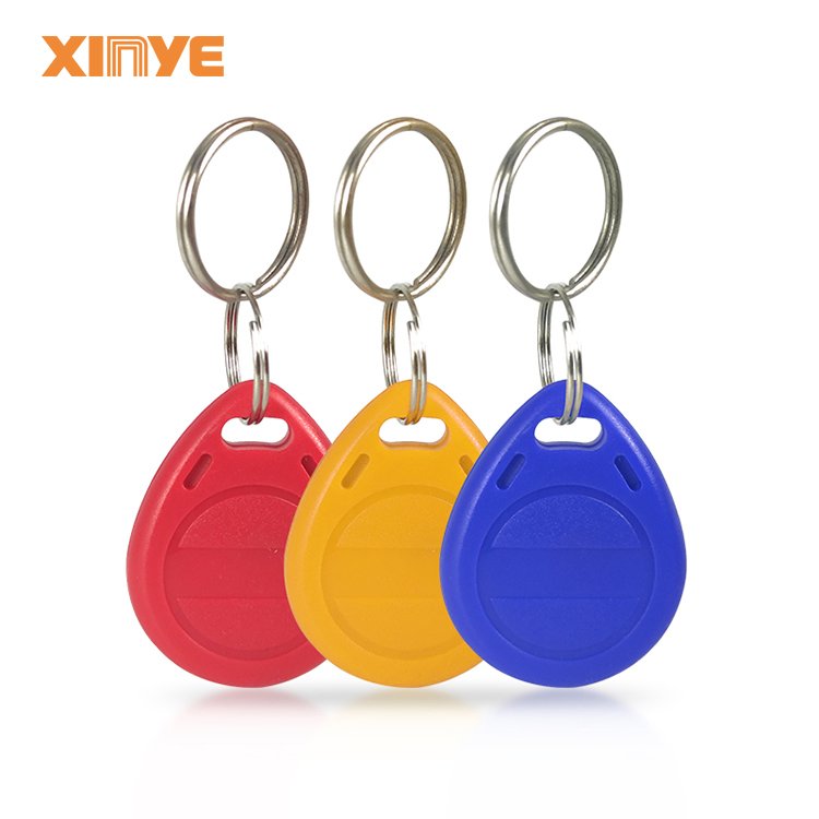 OEM ODM ISO 14443A/ISO11785 epoxy NFC key tag keychain access control system with QR code