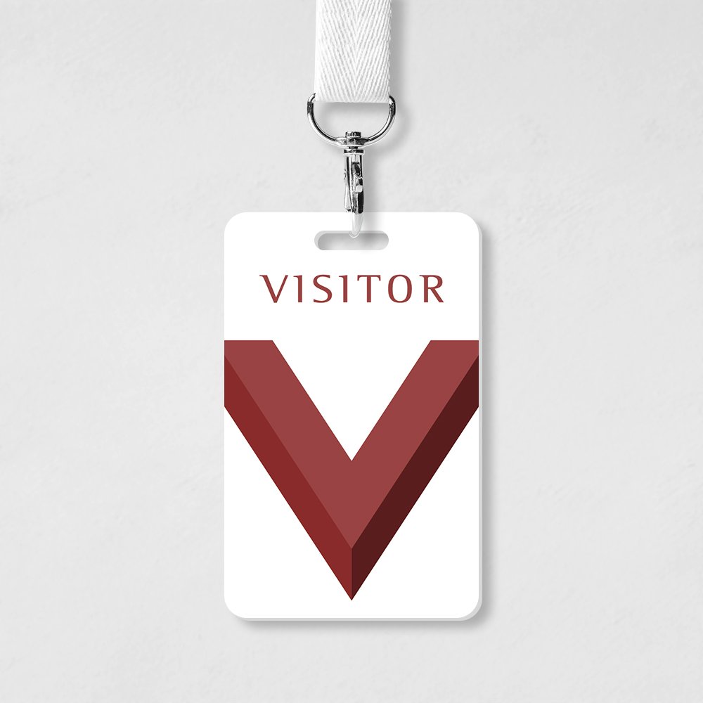 standard size visit pvc card no chip customer visitors access control management business card menu