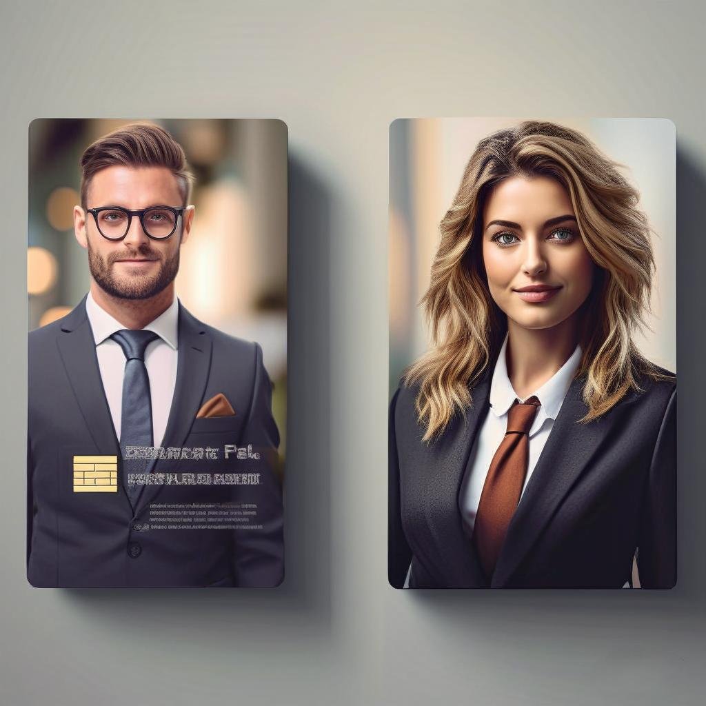 Custom standard size Photo Id PVC card Student staff exhibition event card Employee Access Plastic qr code business card
