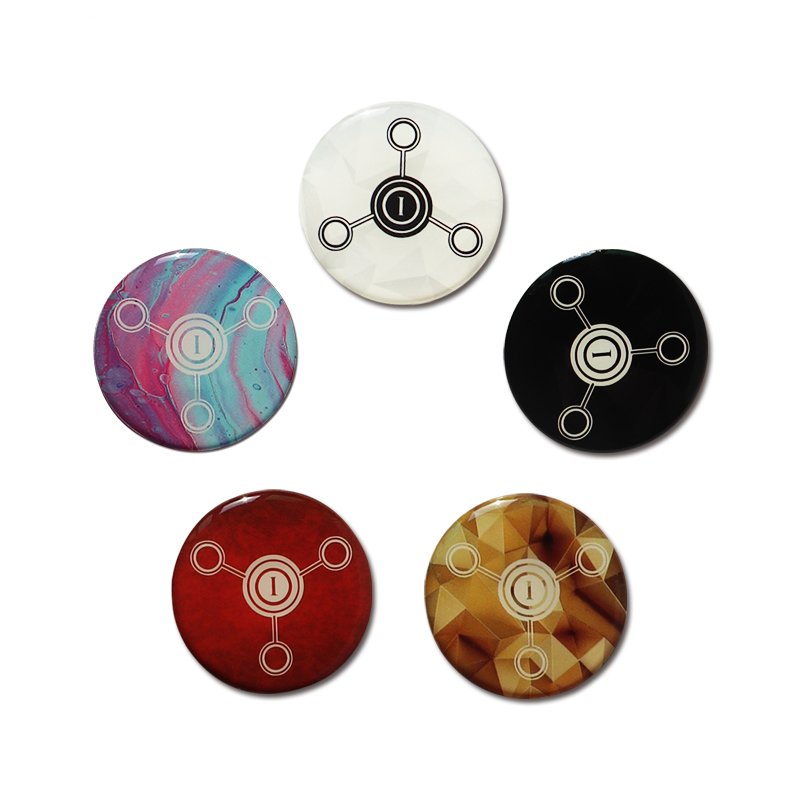 Social Media Sticker NFC Tag Packaging Access Control Card 13.56Mhz Anti Metal Epoxy RFID Tag