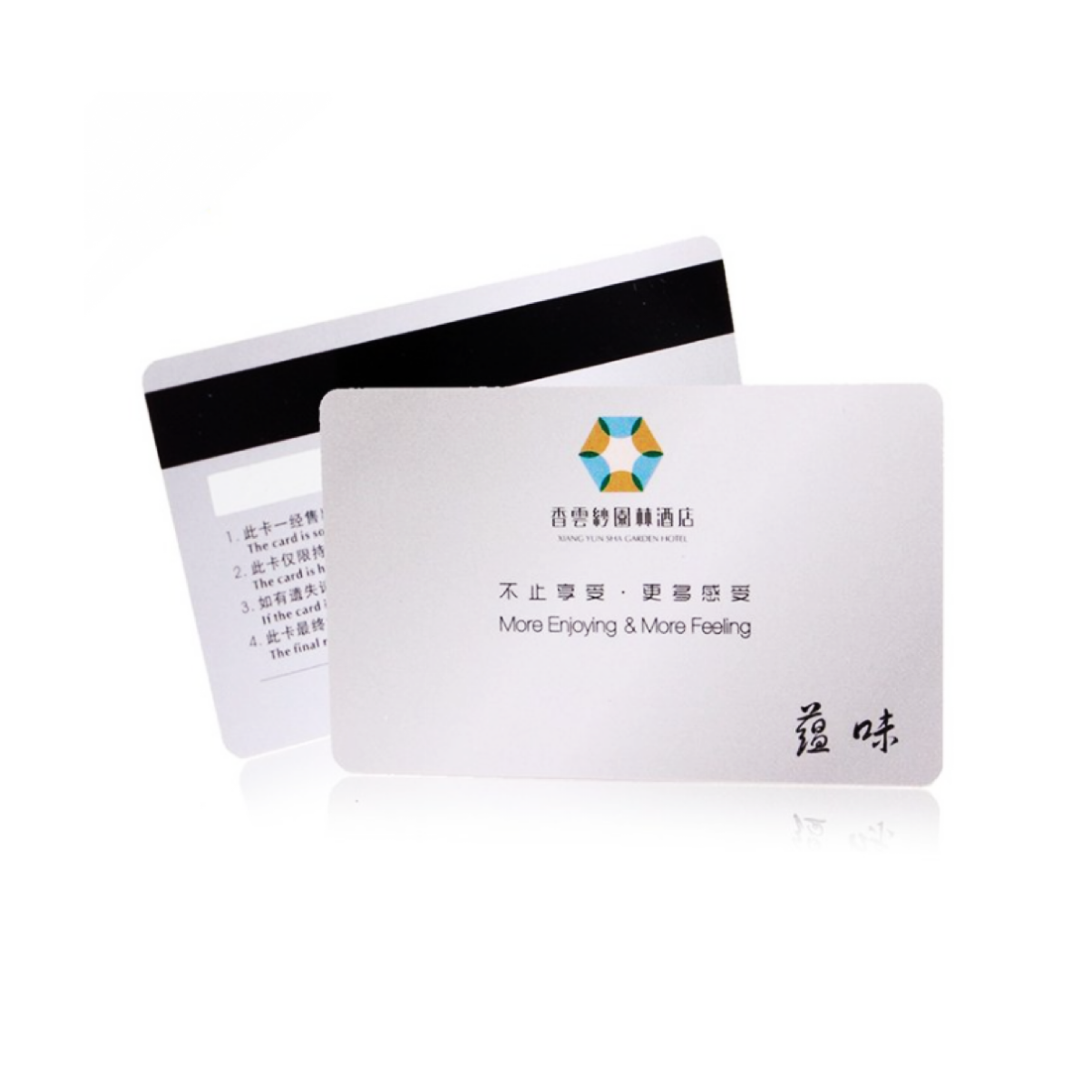 Top sale Hico/Loco PVC plastic business card 0.76mm thickness with film on both side glossy PVC white magnetic strip card