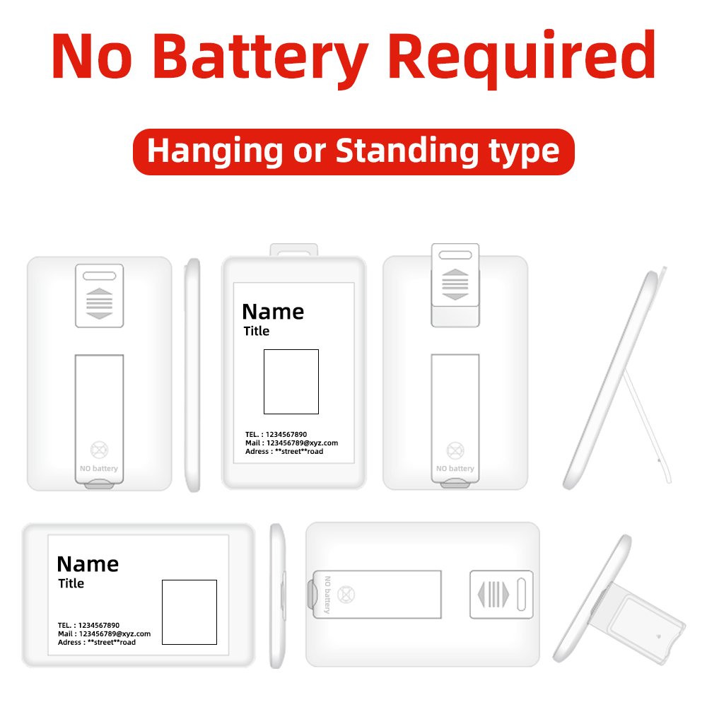 Factory Wholesale No Battery Student Employee Working Identity Card Smart Access Control Cards NFC Labels Hospital ID Card