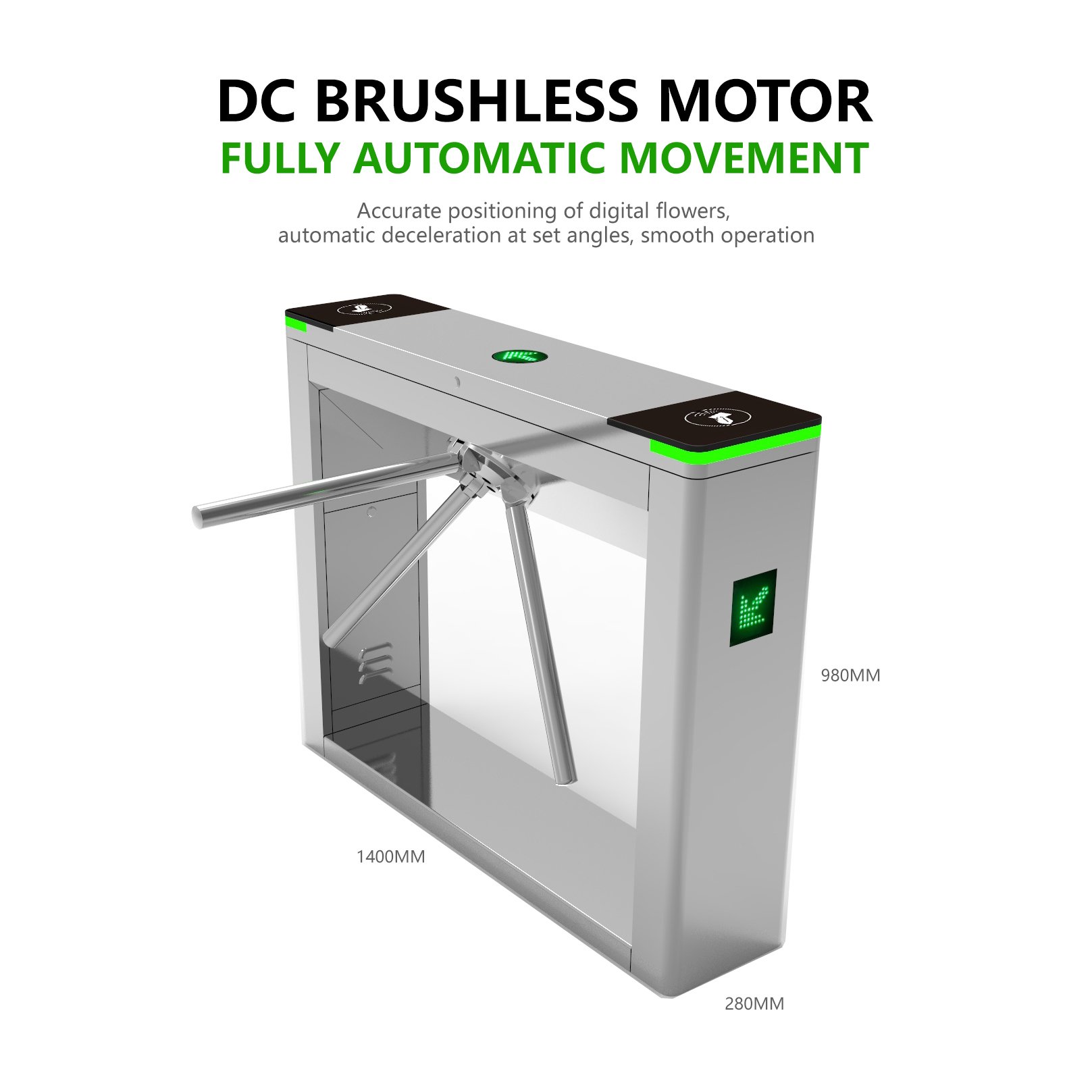 Inspection ticket intelligent card swiping QR code facial recognition gate machine construction site swing gate turnstile