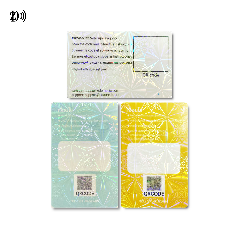 Customized Printing MIFARE Classic EV1 1K NFC RFID CARD Hologram Security Film Card