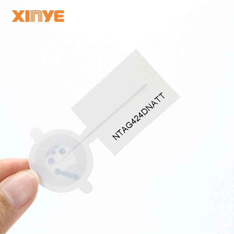 HF 13.56MHZ NTAG213TT NTAG424DNA/TT Security Tag Coater Paper NFC Square Round Roll Labels Customize Adhesive Rfid Sticker