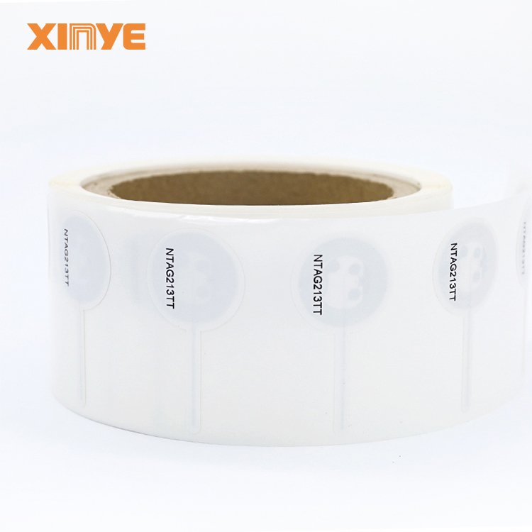 HF 13.56MHZ NTAG213TT NTAG424DNA/TT Security Tag Coater Paper NFC Square Round Roll Labels Customize Adhesive Rfid Sticker