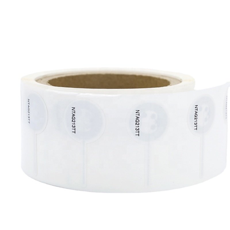 HF 13.56MHZ NTAG213TT NTAG424DNA/TT Security Tag Coater Paper NFC Square Round Roll Labels Customize Adhesive Rfid Sticker