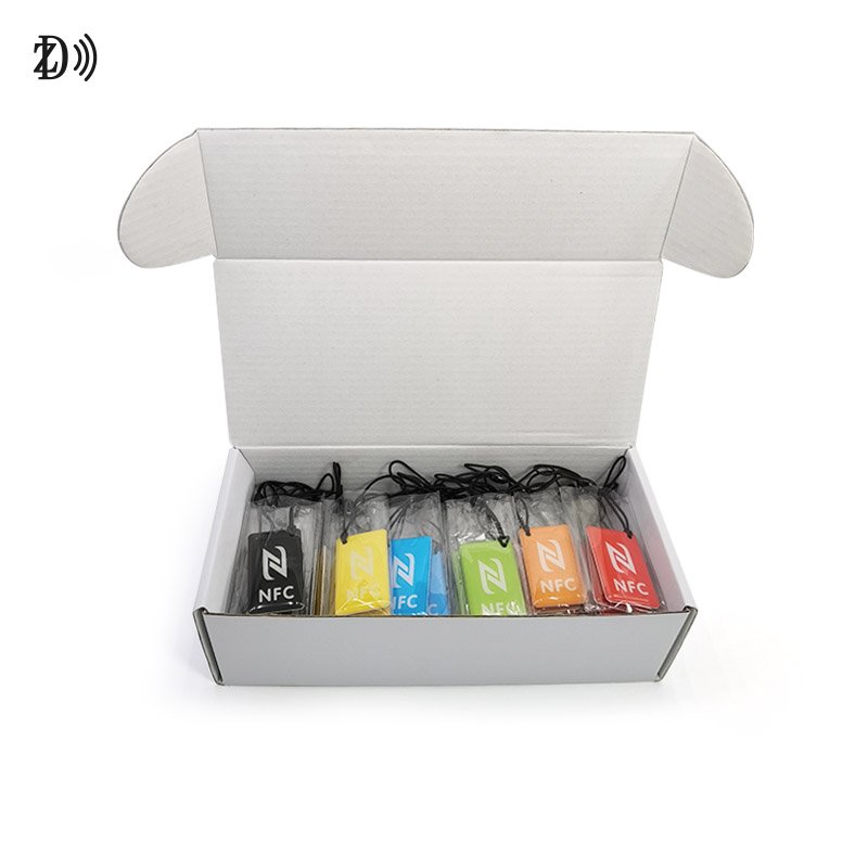 Programmable 13.56Mhz Epoxy Tag EV Charging Customized Printing MIFARE 1K keychain Tag