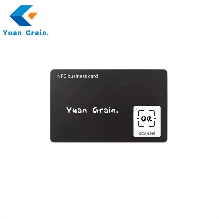 China Wholesale Customized Plain blank matte black NFC smart Card Black Digital Business Card Contactless RFID Card