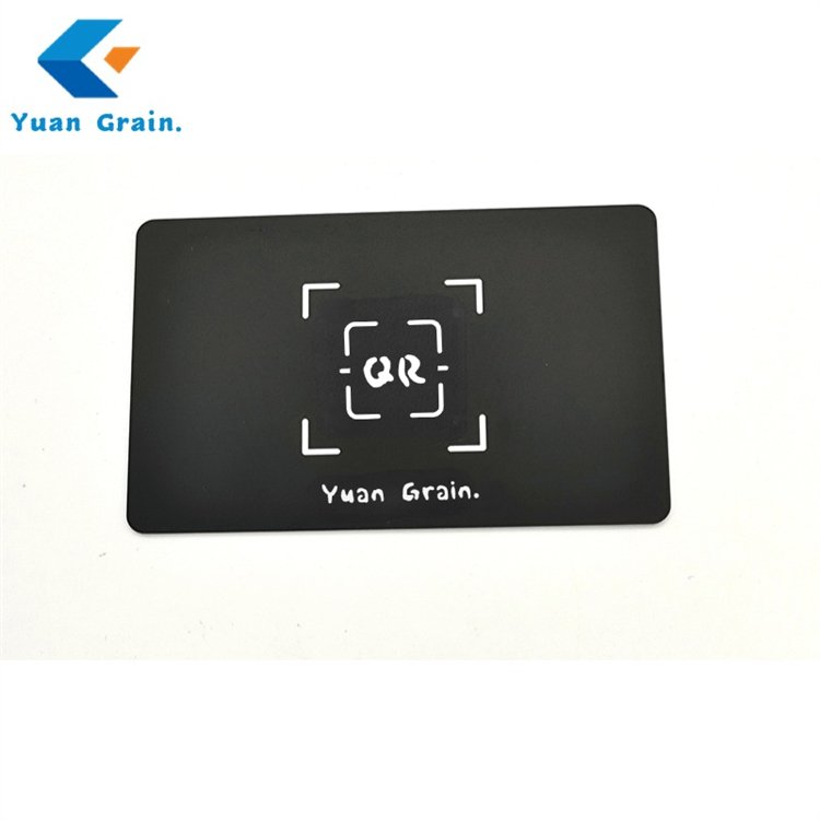 China Wholesale Customized Plain blank matte black NFC smart Card Black Digital Business Card Contactless RFID Card
