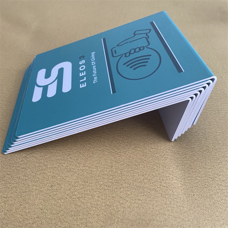 XL QR Code Equipped Nfc Embedded Scanned Card Display Table Stand
