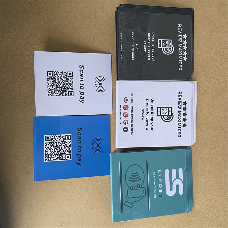 XL QR Code Equipped Nfc Embedded Scanned Card Display Table Stand