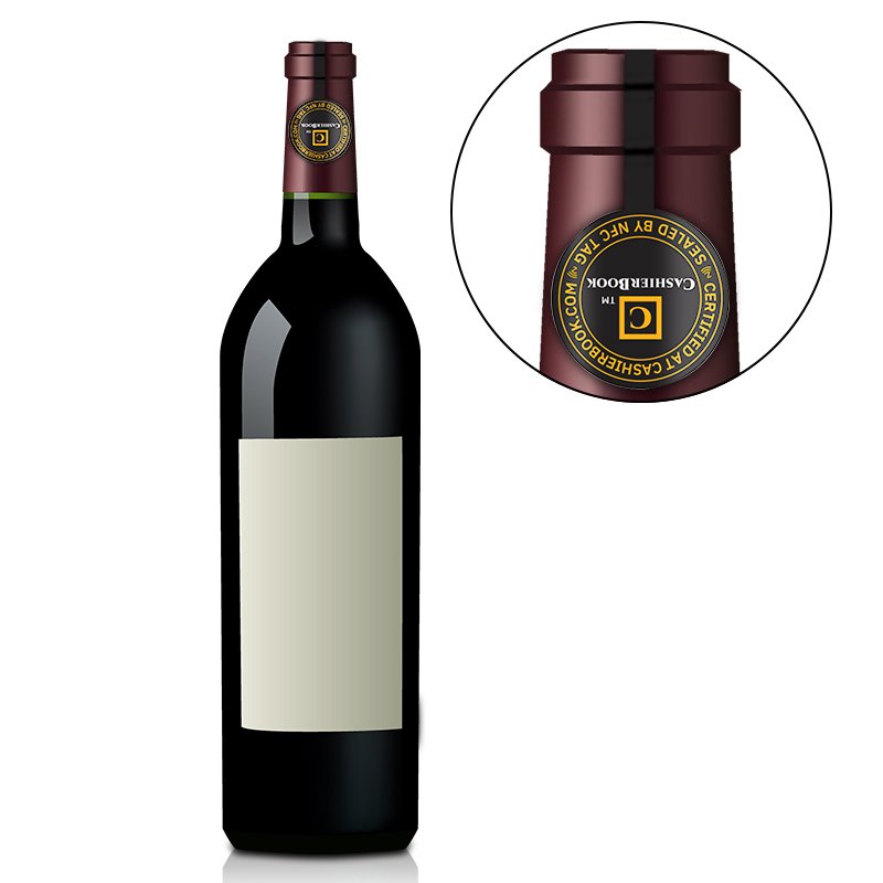 Fragile NFC Tag NTAG 424 DNA Tamper proof NFC Sticker For Wine management