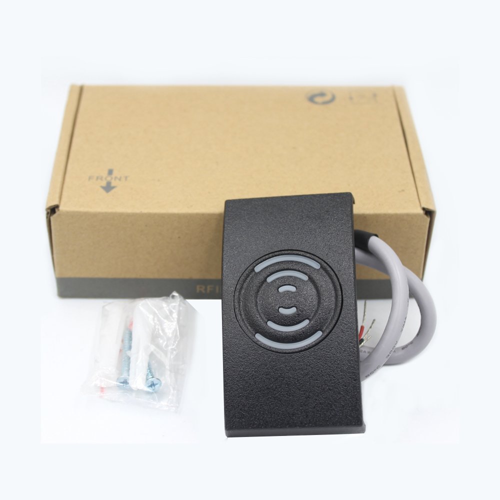 ZKT KR201 IP65 Waterproof Access Control Card Reader 125khz 13.56Mhz EM MF Smart Card Reader Wiegand26 Wiegand34 Door Reader