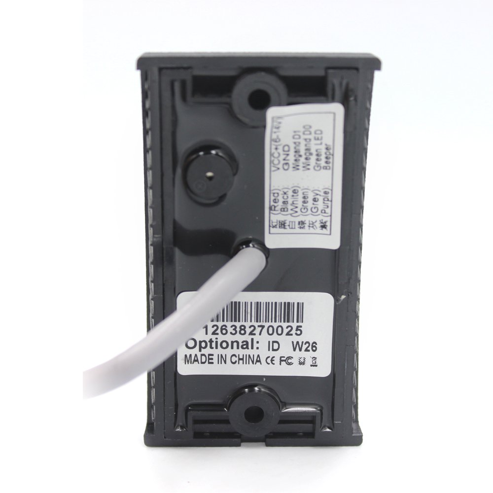 ZKT KR201 IP65 Waterproof Access Control Card Reader 125khz 13.56Mhz EM MF Smart Card Reader Wiegand26 Wiegand34 Door Reader