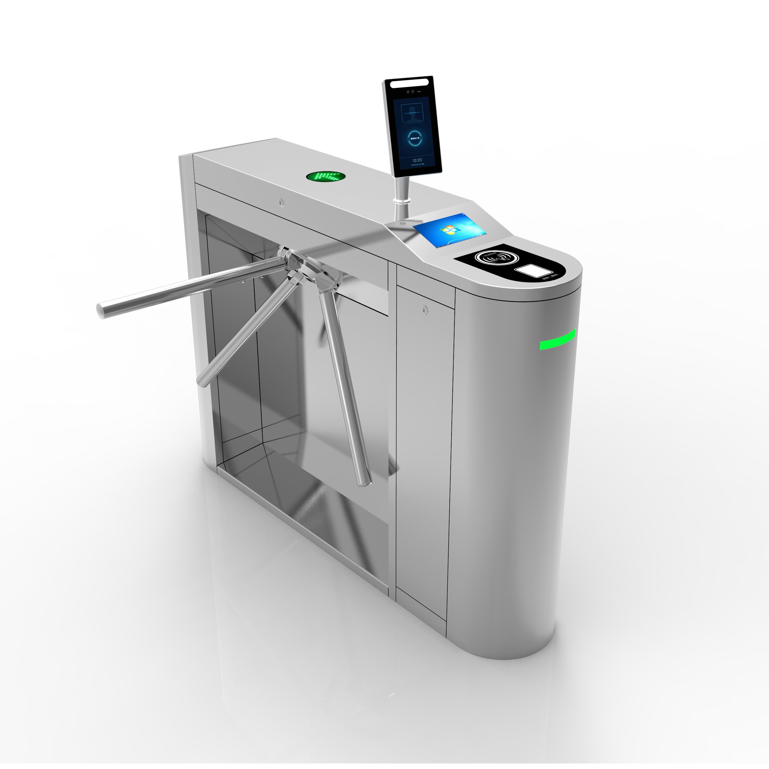 Channel management system With IC ID Card Reader QR code swing Gate Barrier Tripod Turnstile for Residential areas scenic spots